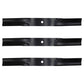 72" Rotary #6434 Lawn Mower Blade Set (3) Fits Woods #15127 5/8" Center Hole CH