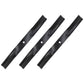 72" Rotary #6434 Lawn Mower Blade Set (3) Fits Woods #15127 5/8" Center Hole CH