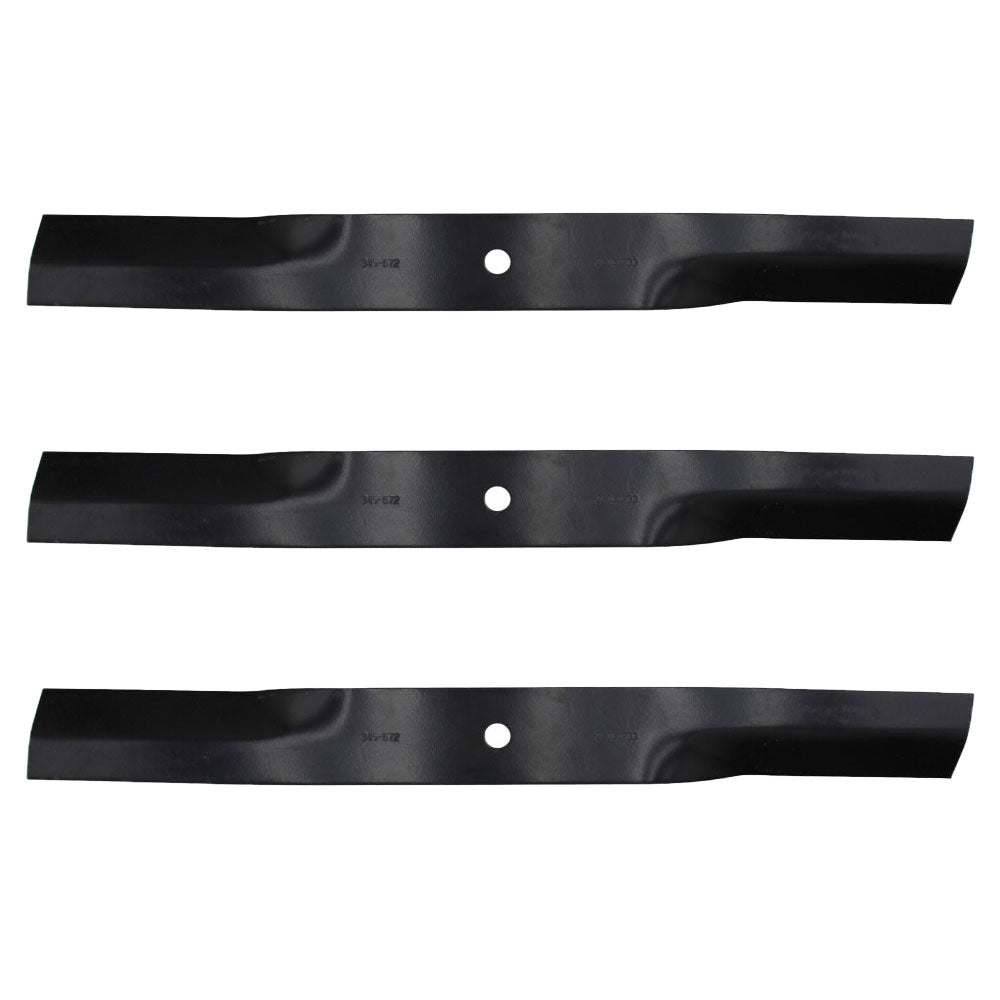 72" Rotary #6434 Lawn Mower Blade Set (3) Fits Woods #15127 5/8" Center Hole CH