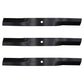 Set of 3 RM360 RM550 Mower Blades Fits Woods 34615 34615KT 15127