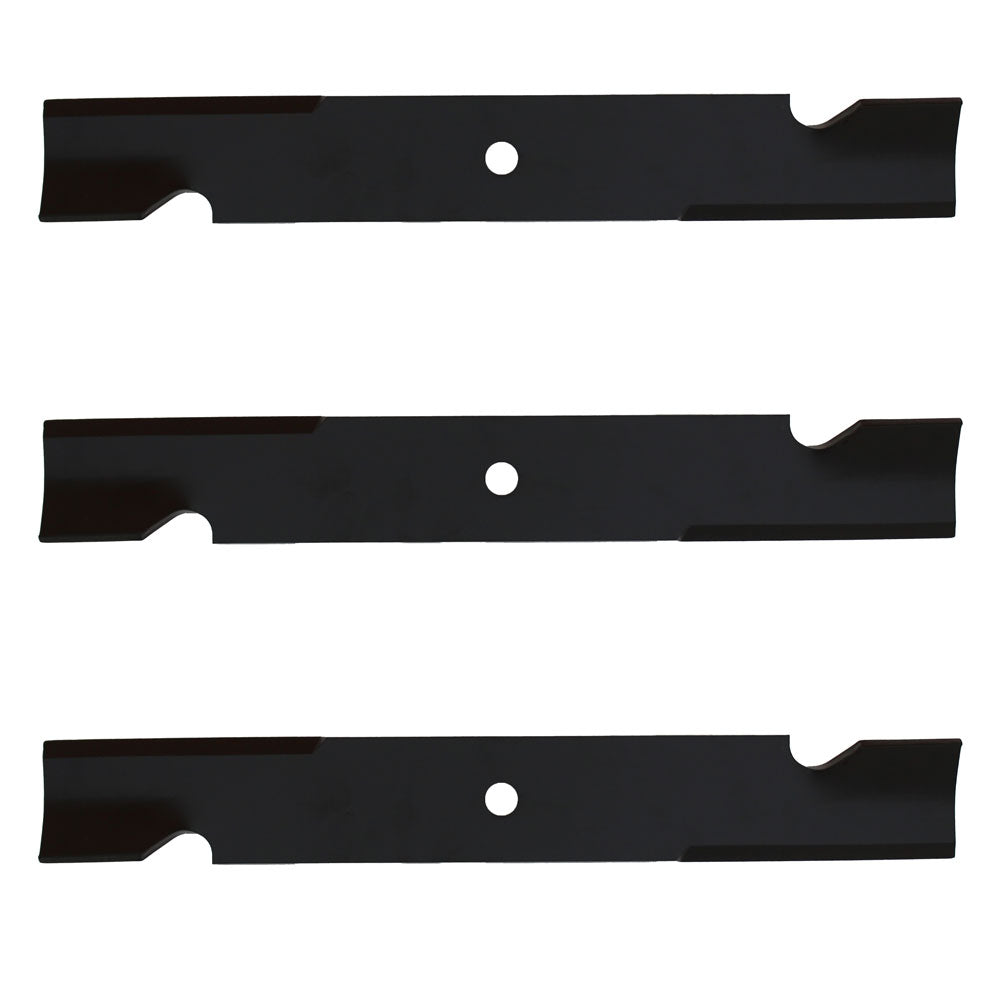 Qty 3: Heavy Duty Notched High Lift Blade Fits Scag Replaces LAB50-0387_x3