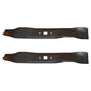 Set of (2) 19-5/16" X 3/4" Non-Notched Mulching Blade Requires 2 for 38" Deck