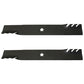 (2) Toothed Mulching Mower Blades fits Ariens 42" Decks Replaces 21546095