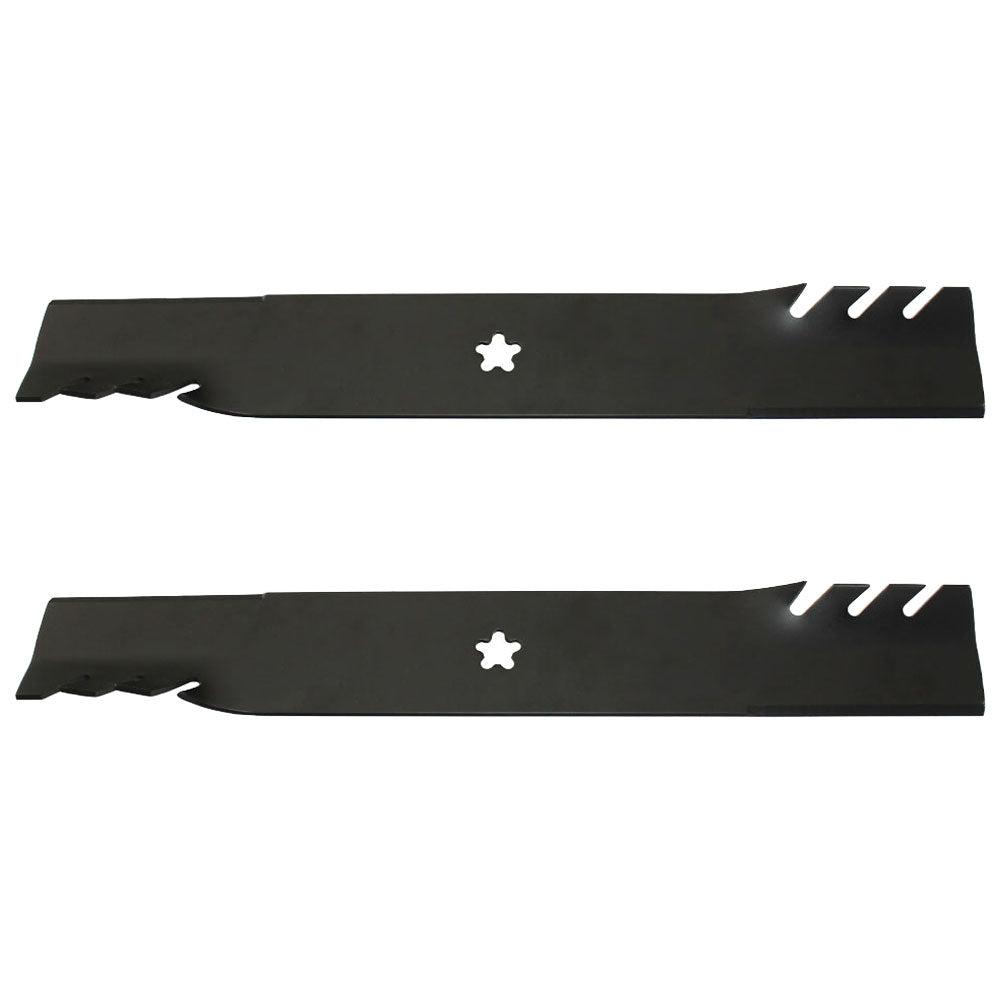 Qty 2: Toothed Mulching Blade
 Fits Poulan Replaces 134149