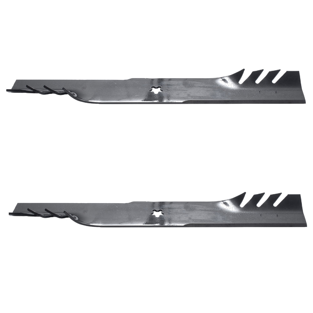 (2) Toothed Mulching Mower Blades Fits Craftsman 42" Decks Repl. 134149 422719