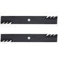 Qty 2: Toothed Mulching Blade
 Fits AYP Replaces 127843
