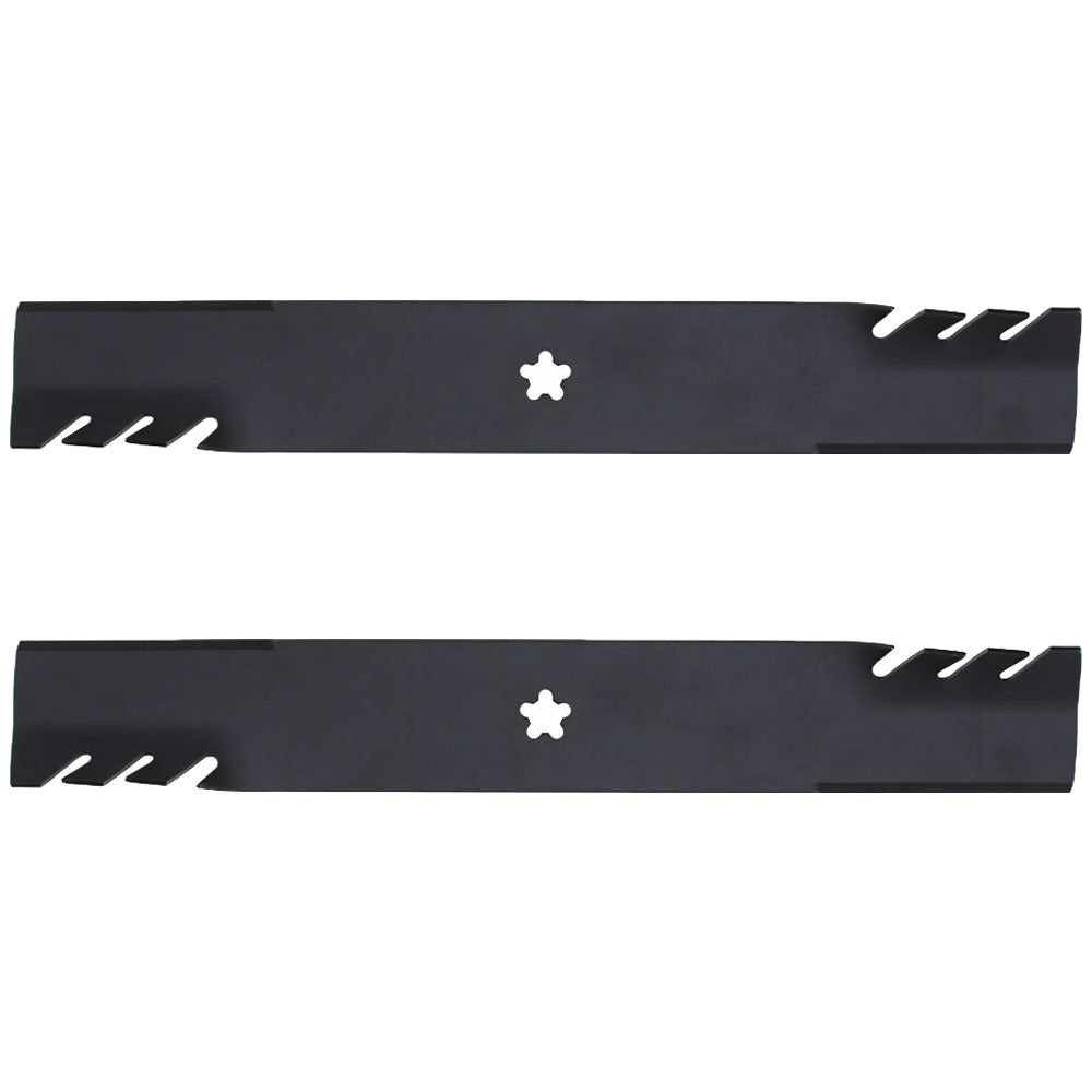 (2) Toothed Mulching Mower Blades fits Ariens 42" Decks Replaces 21546095