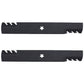 (2) Toothed Mulching Mower Blades fits Jonsered 42" Decks Replaces 532138971