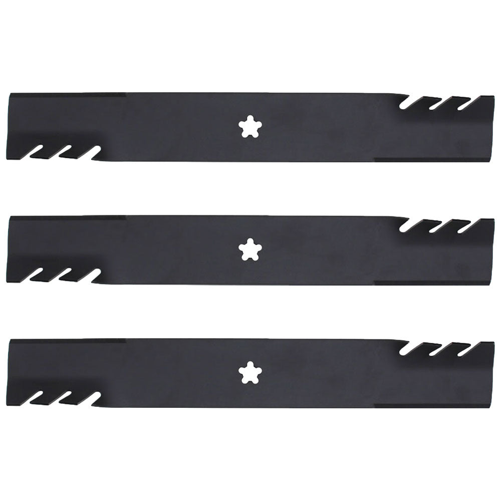 Qty 3: Toothed Mower Blades Fits Oregon Replaces 596-900