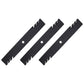 Qty 3: Toothed Mower Blades Fits Craftsman Replaces 127843