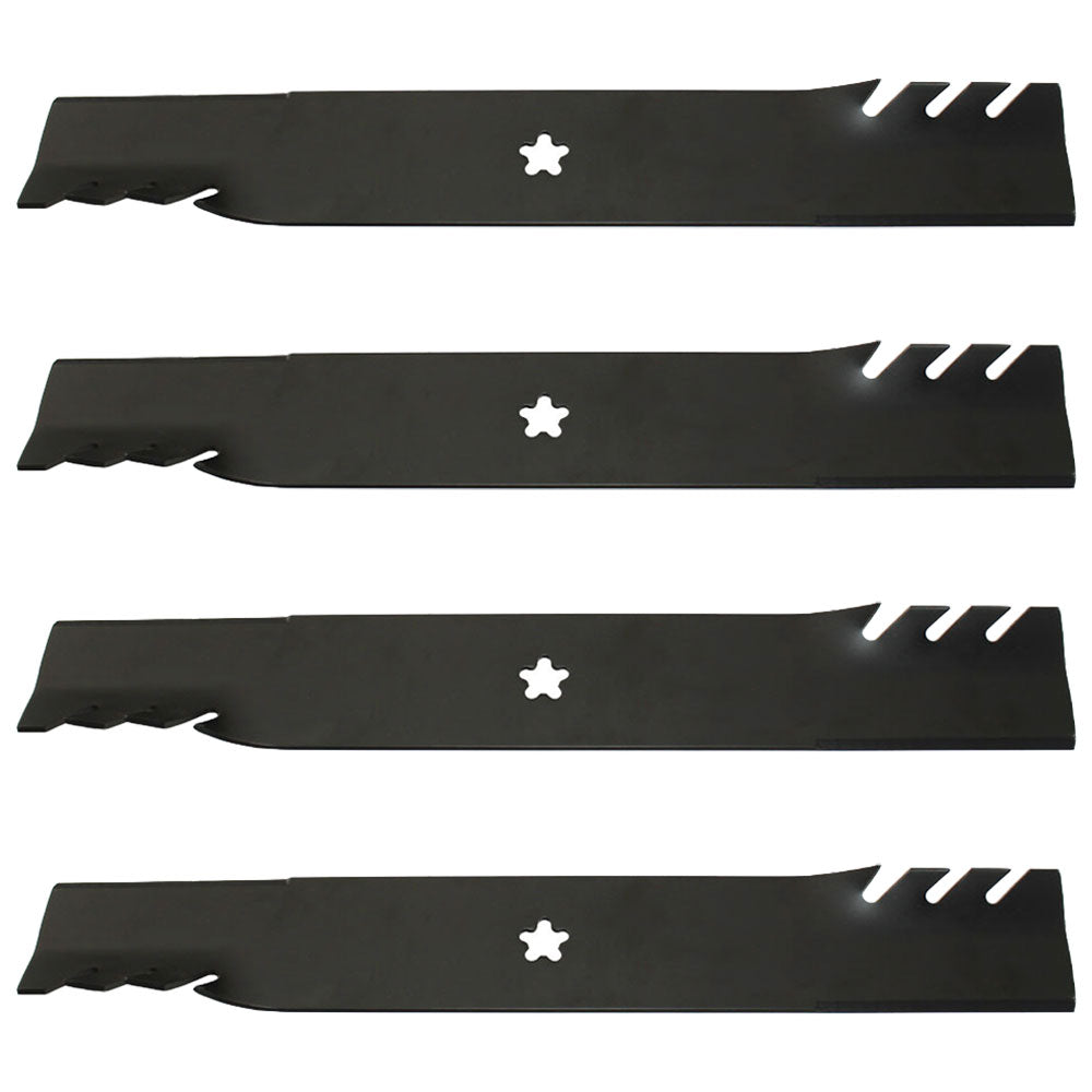 (4) Toothed Mulching Mower Blades fits Ariens 42" Decks Replaces 21546095