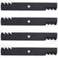 (4) Toothed Mulching Mower Blades Fits Husqvarna 42" Decks Replaces 532138971