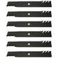 Qty 6: Toothed Mower Blades Fits Craftsman Replaces 127843