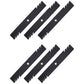 Qty 6: Toothed Mower Blades Fits Craftsman Replaces 127843