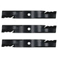 Qty 3: Toothed Mulch Mower Blades Fits Exmark Replaces 103-6383