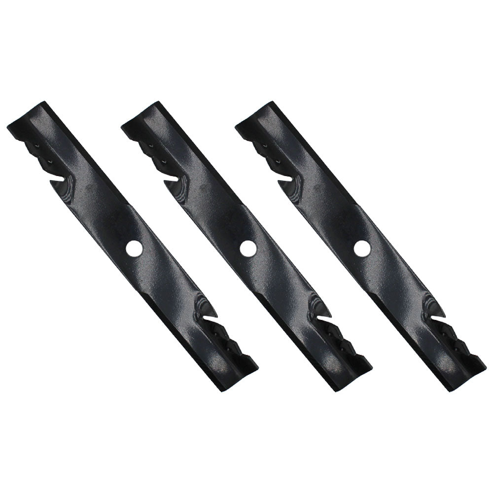 Qty 3: Toothed Mulch Mower Blades Fits Exmark Replaces 103-6383