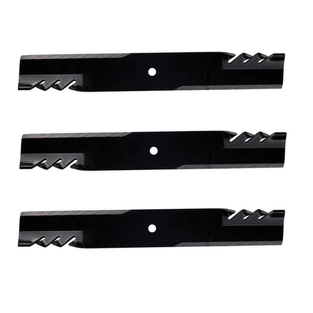 (3) Toothed Mulching Mower Blades Fits Ferris 52" Deck Repl. 5021227S 21227S