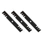 Qty 3: Toothed Mulching Mower Blade Fits Husqvarna Replaces 539112079
