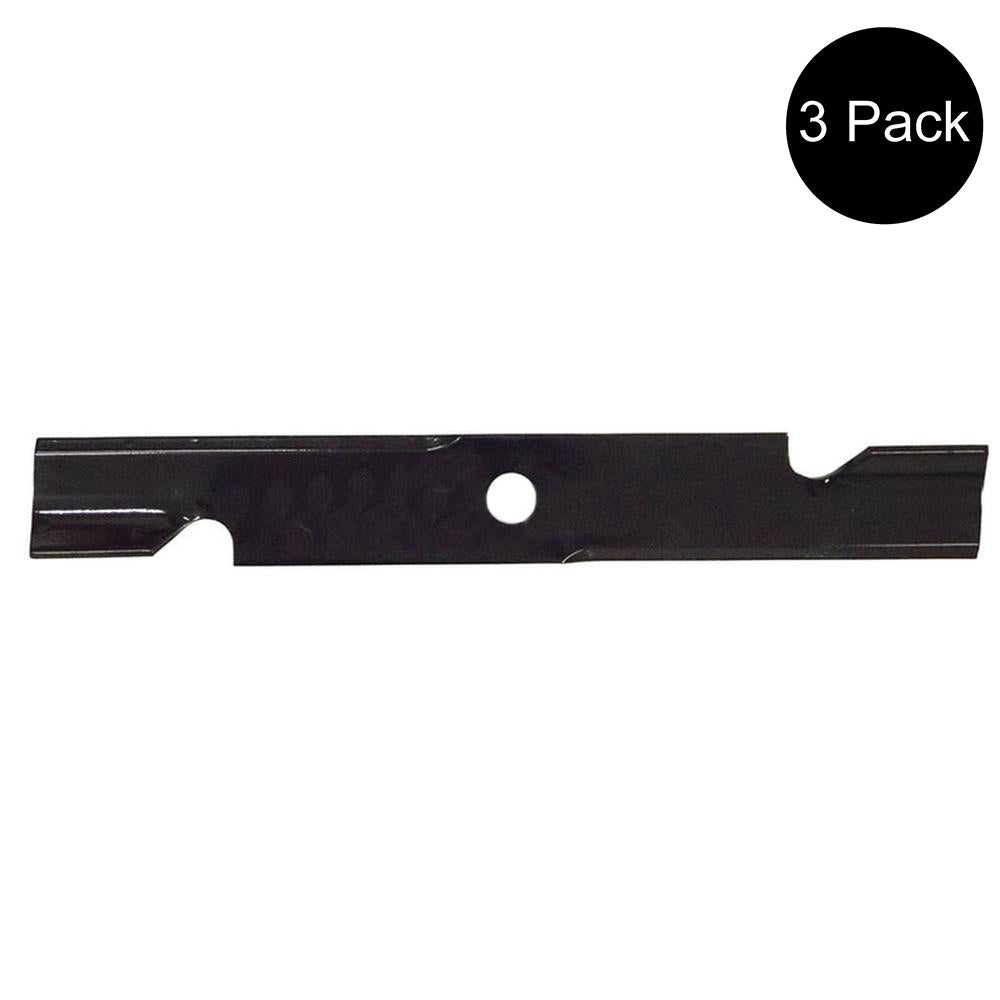 103-6387 Qty 3: Notched Air-Lift Mower Blade Fits Exmark Laser Z Lazer Z Metro
