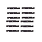 Set of (12) Notched Blades 140-1242 Fits Toro Titan Z5200 ZTR 109-6873