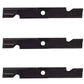 (3) Notched Mower Blades Fits Toro 52" Titan Fits Exmark Turf Tracer 103-6402-S