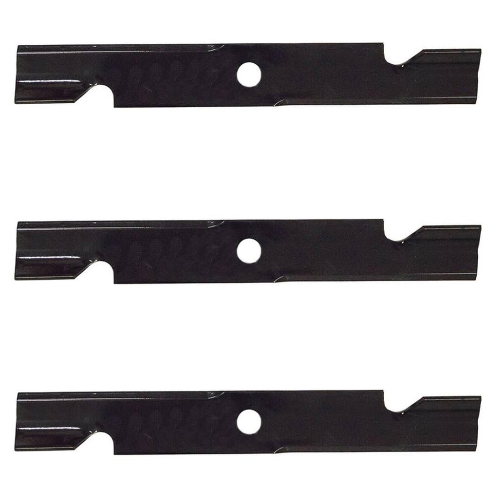 (3) Notched Mower Blades Fits Toro 52" Titan Fits Exmark Turf Tracer 103-6402-S