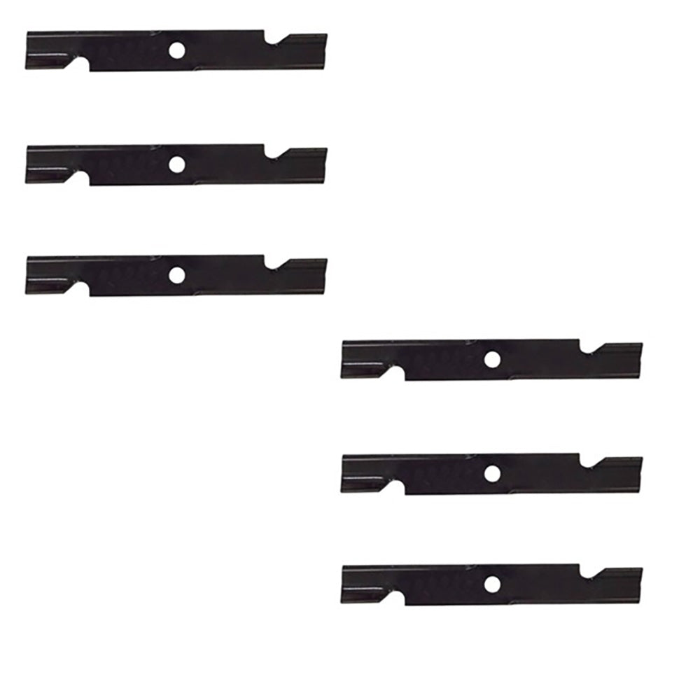 Qty 6: Notched Air-Lift Mower Blade
 Fits Exmark Replaces 103-6387