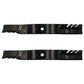 (2) Toothed Mulching Blade Fits AYP Fits Craftsman 405380 403107 532405380