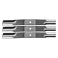 3PK Lawn Mower Blades Fits Woods 60" L59 F35 RM59 RM500 23825 31359 31359KT