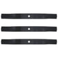 60" Cut Fits Rotary 6432 Left Hand Lawn Mower Blade Set (3): Fits Woods #31359
