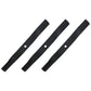 60" Cut Fits Rotary 6432 Left Hand Lawn Mower Blade Set (3): Fits Woods #31359