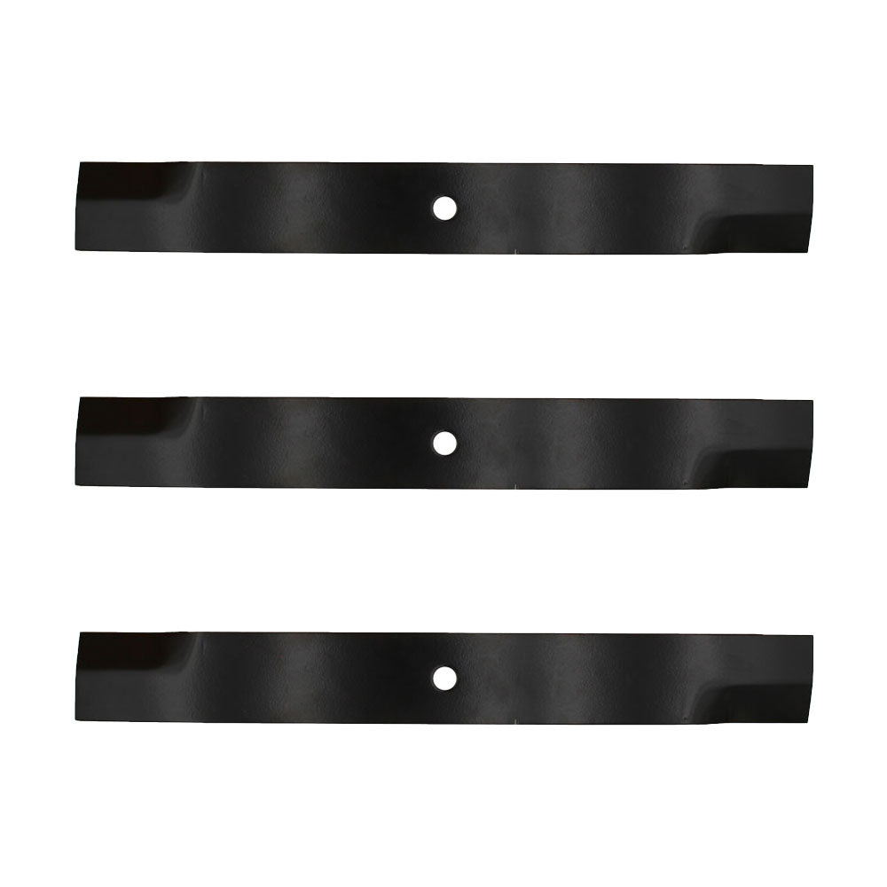 Three Low-Lift Blades 20-1/2" x 5/8" Fits Exmark Turf Ranger Turf Tracer Hydro