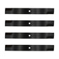 (4) Low Lift Sand Blades 103-2510-S Fits Hustler XR-7 Fits Ariens Fits Gravely