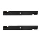 Qty 2: Notched High Lift Mower Blade Fits Dixie Chopper Replaces 30227-60