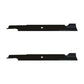 Qty 2: Notched High Lift Mower Blade Fits Gravely Replaces 025124