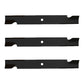 Qty 3: Notched High Lift Mower Blade Fits Gravely Replaces 025124