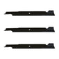 Qty 3: Notched High Lift Mower Blade Fits Bad Boy Replaces 038-2007-00