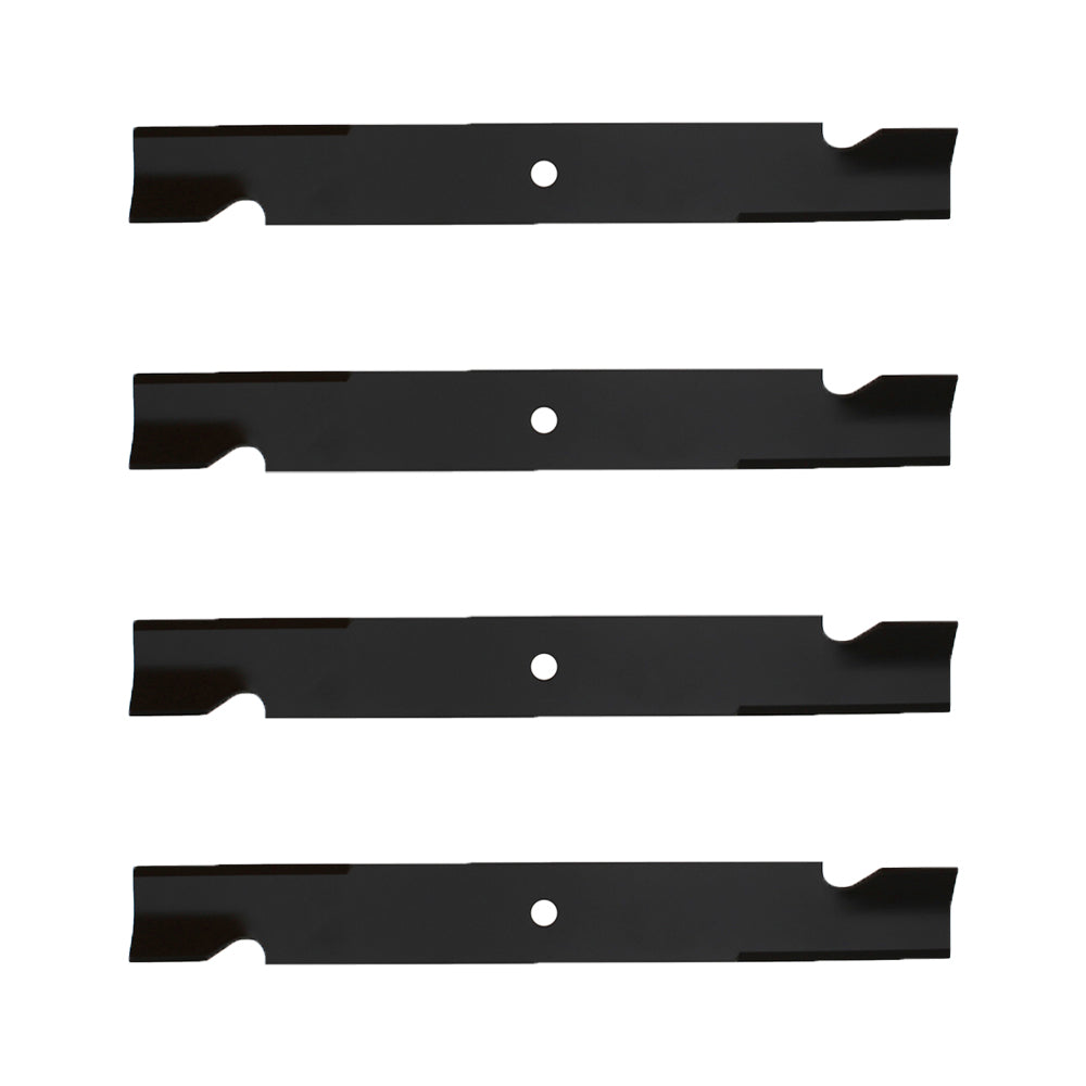 Qty 4: Notched High Lift Mower Blade Fits Exmark Replaces 1-613112