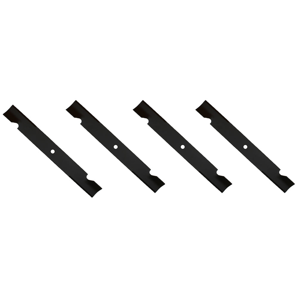 Qty 4: Notched High Lift Mower Blade Fits Exmark Replaces 1-613112