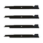 Qty 4: Notched High Lift Mower Blade Fits Toro Replaces 105-7718