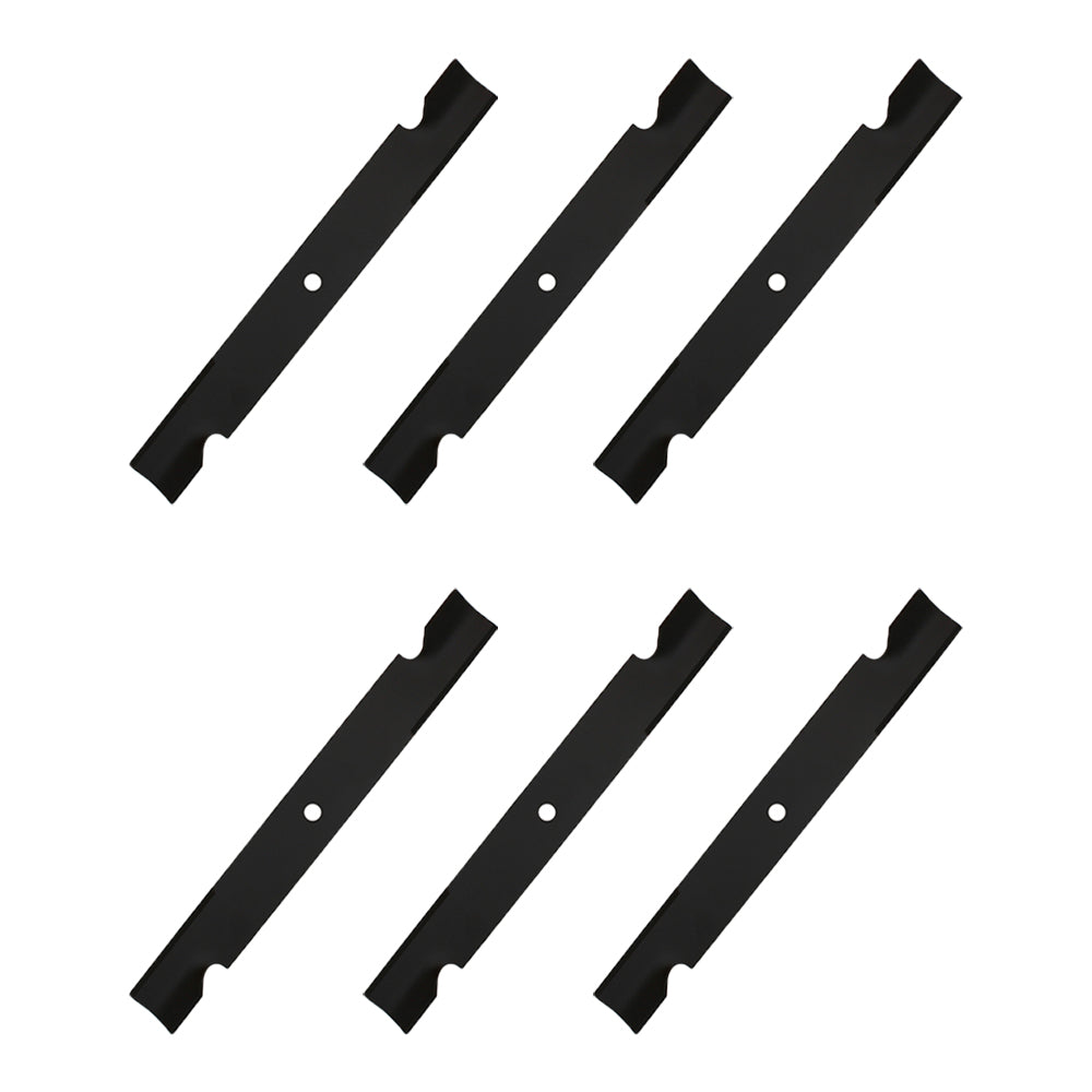 Qty 6: Notched High Lift Mower Blade Fits Toro Replaces 105-7718