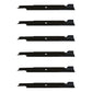 Qty 6: Notched High Lift Mower Blade Fits Gravely Replaces 025124