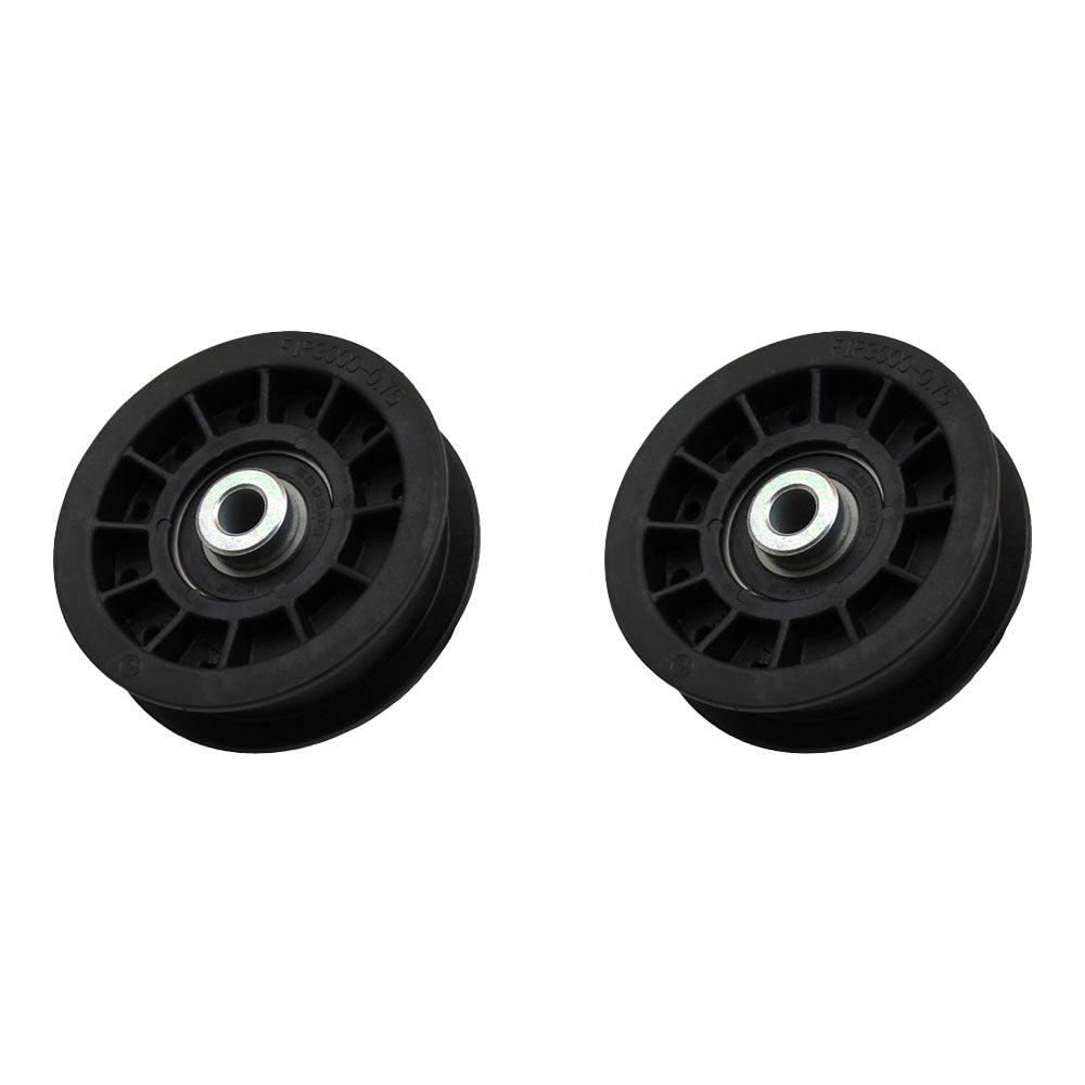 Qty 2: Flat Idler Pulley Fits John Deere Replaces AM115459