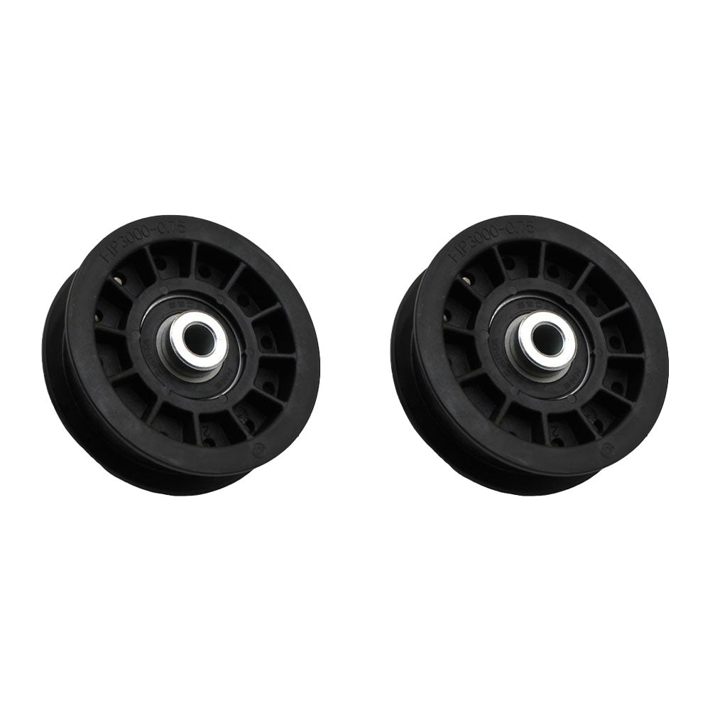 Qty 2: Flat Idler Pulley Fits John Deere Replaces AM115459