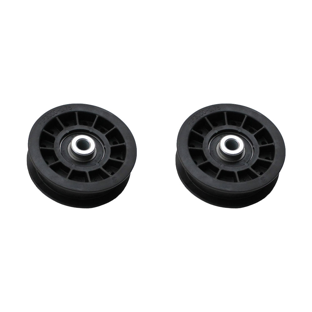 Qty 2: Flat Idler Pulley Fits John Deere Replaces AM115459