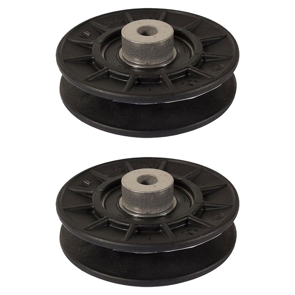 2PK V-Idler Pulley Fits John Deere AM121967 LT 133 150 155 160 180 STX38 46