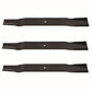 (3) Mower Blade 24-9/16" 92-133 Fits Befco 112-EZF 212 312 412 Cyclone 115-EZF
