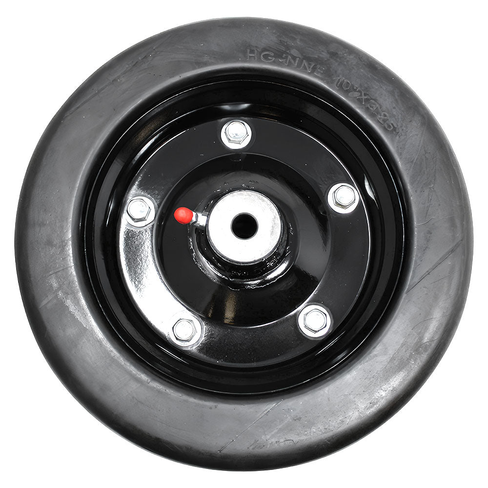 10" Finish Mower Rubber Wheel 10" x 3.25" Fits 1/2" Axle