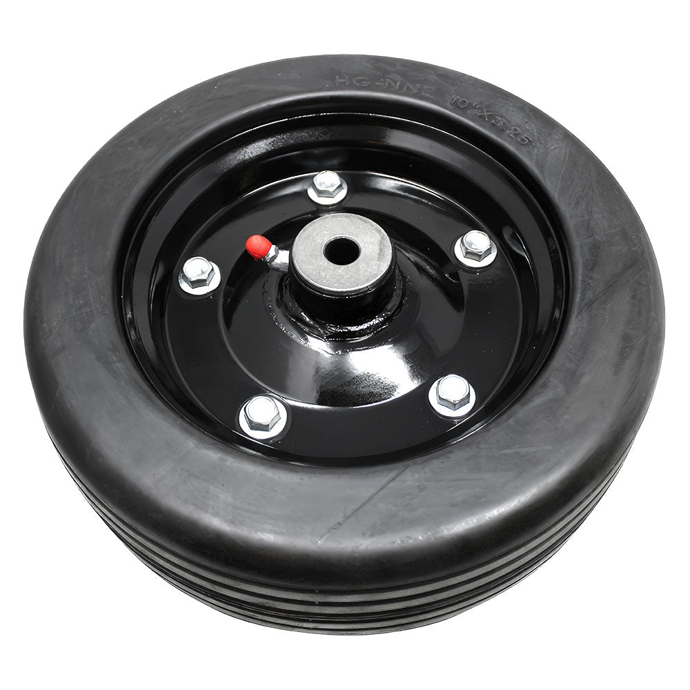 10" Finish Mower Rubber Wheel 10" x 3.25" Fits 1/2" Axle