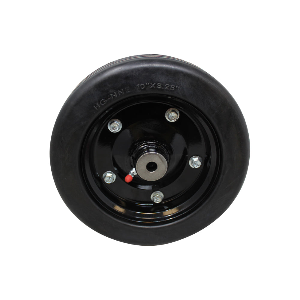 10"x 3.25" Solid Molded Ttire Finish Mower Wheel Fits 1/2" Axle